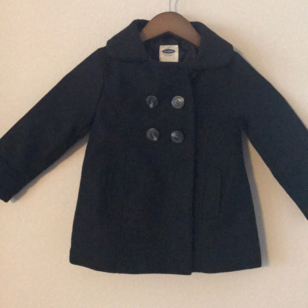 Girls' black coat.